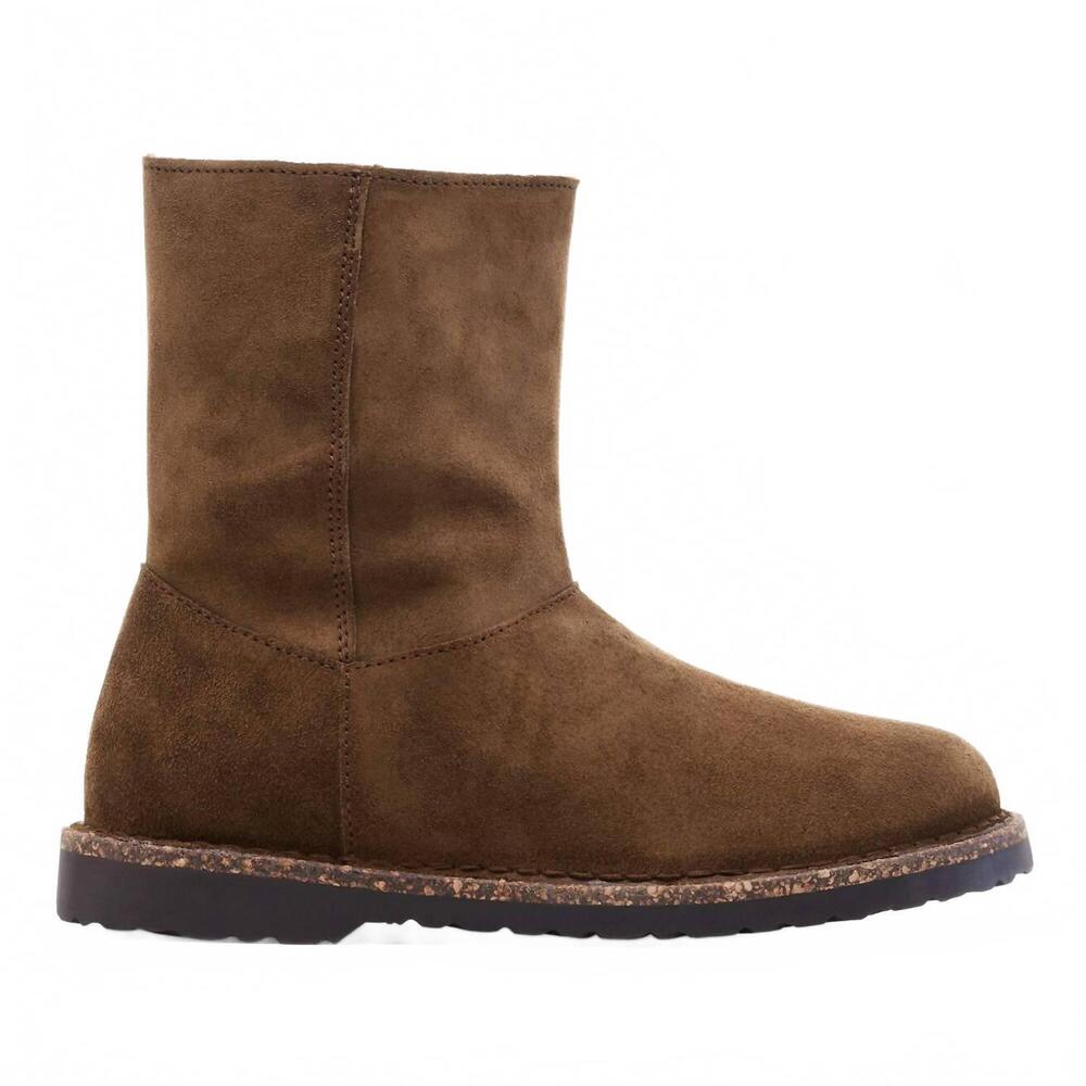 NEW BIRKENSTOCK women's uppsala zip shearling winter boot in dark tea